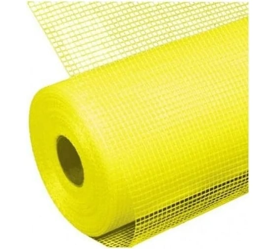 Изображение товара Стеклотканевая фасадная сетка PROFFIT ProFit 145 гр., желтая, ячейка 5x5 ,1x50 м 119