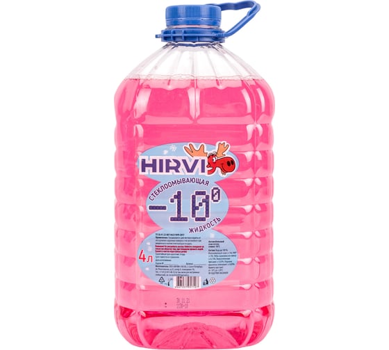 Изображение товара Очиститель стекол HIRVI зимний, -10, 4 л 039х930