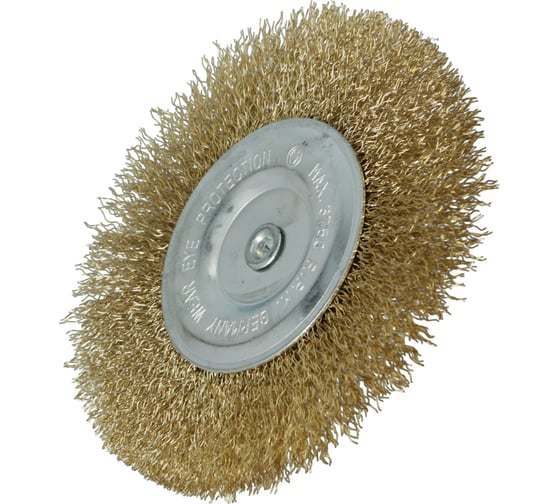 Изображение товара Щетка дисковая 65х15 мм, с хвостовиком, латунная FASTER TOOLS 1694