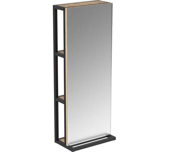 Изображение товара Зеркальный сквозной пенал 1Marka GRUNGE LOFT 35 см Подвесной, цвет Дуб вотан, Ц0000007985