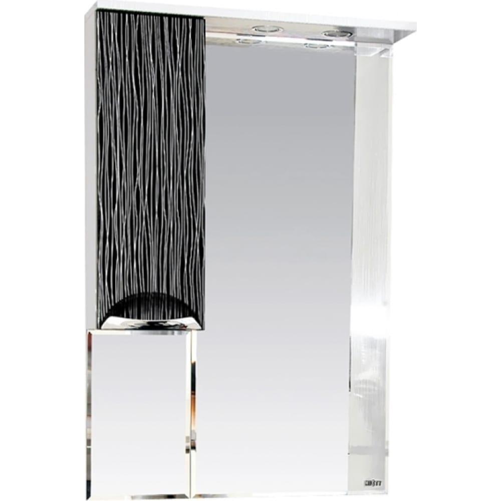 Зеркало-шкаф Misty зеркало reflection shadow 80х60 подсветка сенсор часы и подогрев rf5733sh