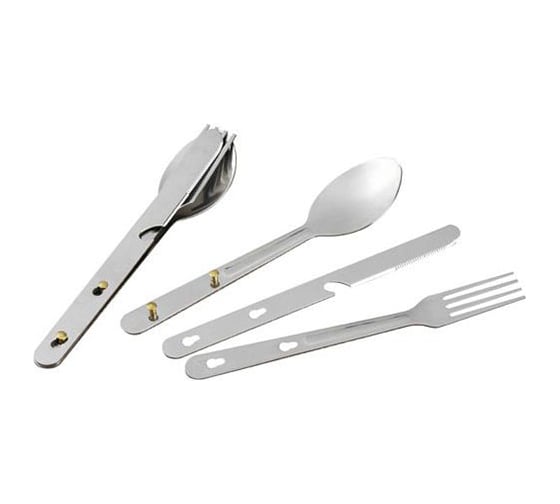Изображение товара Набор столовых приборов Следопыт нержавеющая сталь, ложка, вилка, нож PF-CWS-P31
