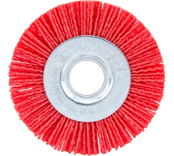Изображение товара Корщетка-колесо нейлоновая Профи 100х22.2 мм FIT 38793