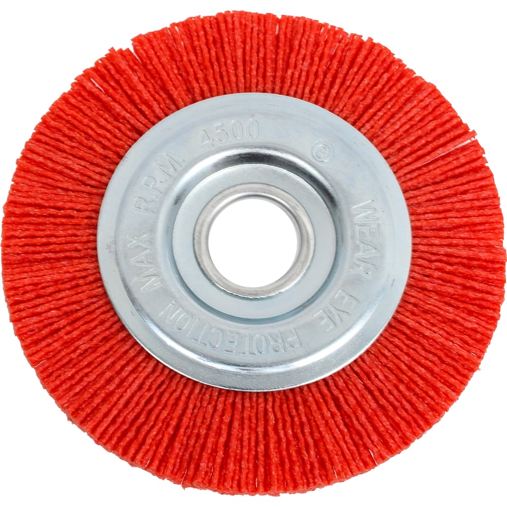 Изображение товара Корщетка-колесо нейлоновая Профи 125х22.2 мм FIT 38793 для металла дерева и краски