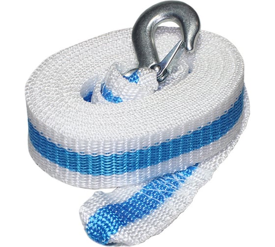 Изображение товара Буксировочный трос ООО ТПК Сигма 3.5 тонны, крюк-петля, пакет Т60