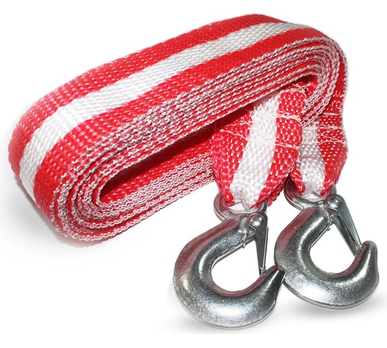 Изображение товара Буксировочный трос ООО ТПК Сигма 5 тонн, с 2-мя крюками, чехол Т22