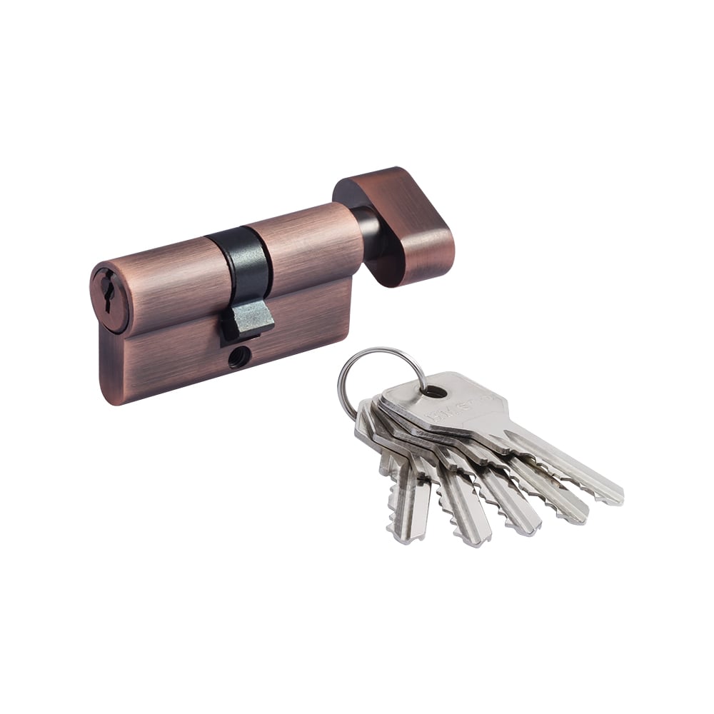 Изображение товара Цилиндровый механизм НОРА-М ECO Z ЛВ-60 30-30 старая бронза