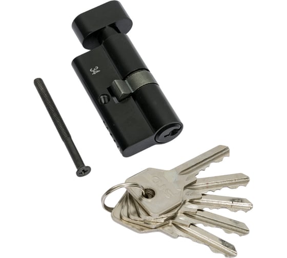 Изображение товара Цилиндровый механизм с вертушкой НОРА-М ECO Z ЛВ-60 30-30 черный 18571