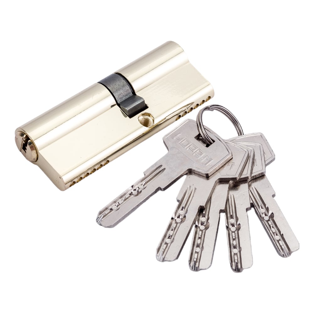 Изображение товара Цилиндровый механизм НОРА-М ЕСО Z ЛП-80 45-35 латунь надежная защита