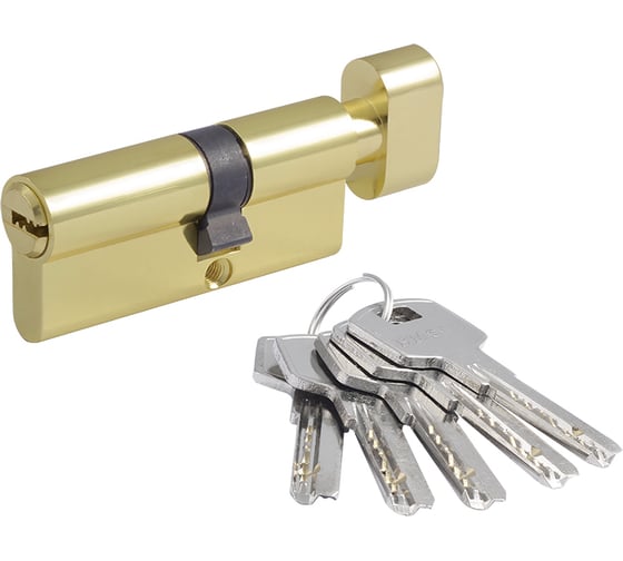 Изображение товара Цилиндровый механизм с вертушкой НОРА-М ЕСО Z ЛПВ-70 40-30в латунь 18420