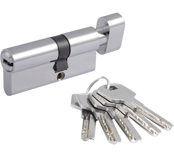 Изображение товара Цилиндровый механизм с вертушкой НОРА-М ЕСО Z ЛПВ-70 40-30в хром 18421