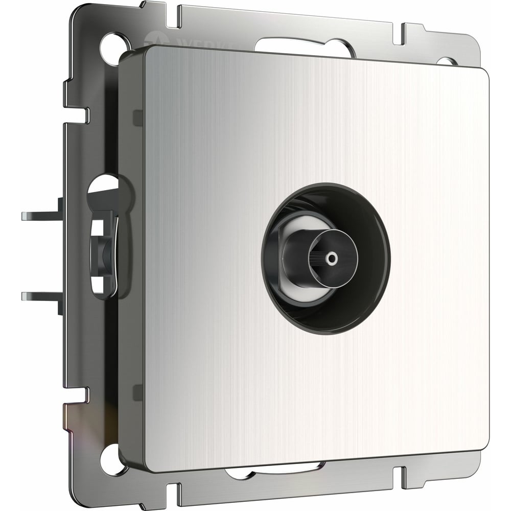 Оконечная ТВ-розетка WERKEL W1183002 глянцевый никель a051075