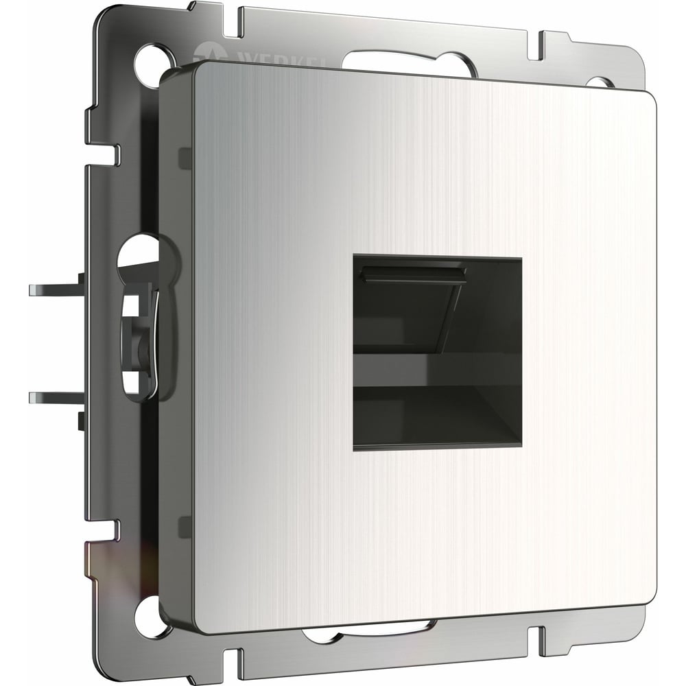 Розетка компьютерная Werkel встраиваемая никель RJ45 (a051079) - 2