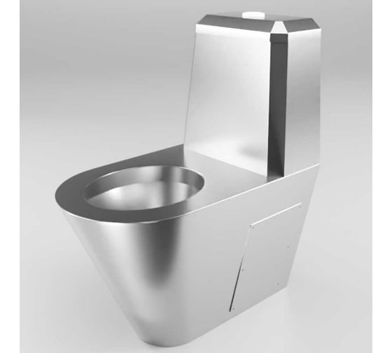 Изображение товара Антивандальный унитаз напольный с водяным баком (AISI 304) ООО Доминант D-A1/01-P