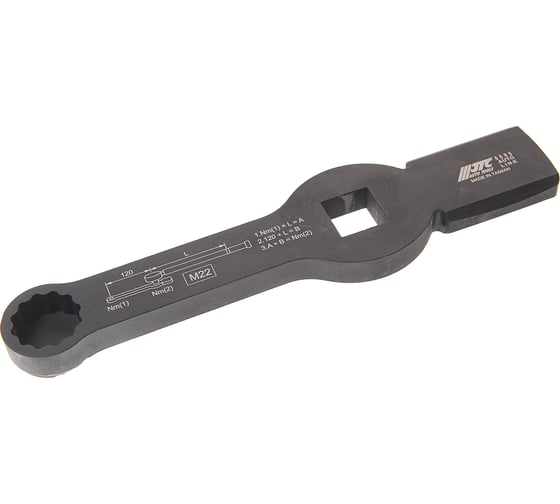 Изображение товара Ключ для тормозных суппортов грузовых автомобилей 12-гранный 3/4x22мм JTC -5595-M22 373473