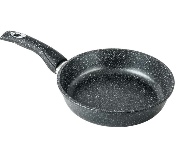 Изображение товара Сковорода Горница 260/70 мм, пластиковая ручка, антипригарное покрытие, без крышки, гранит С2651аг ПС4148