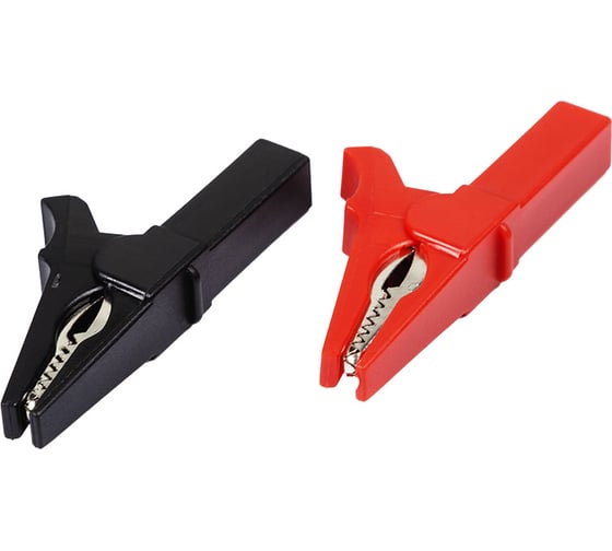 Изображение товара Зажим крокодил для тестера REXANT 15 А 53 мм гнездо banana 2 шт 16-0033