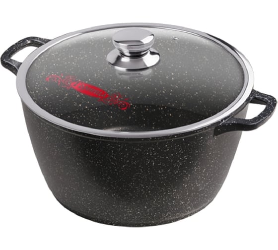 Изображение товара Кастрюля Горница Гранит 5 л, литая ручка, с крышкой, СП2775