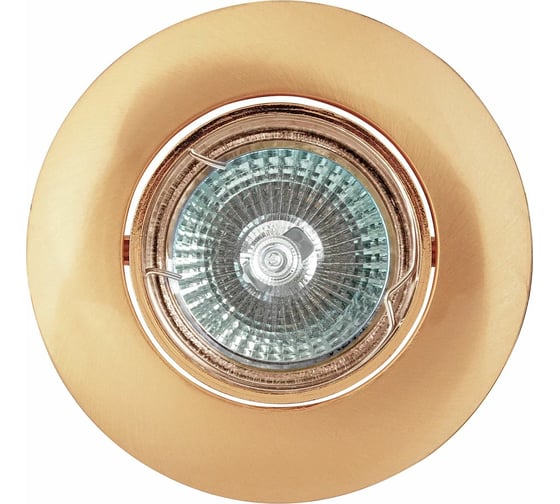 Изображение товара Встраиваемый светильник De Fran MR16 сатин-золото, FT 203 SG