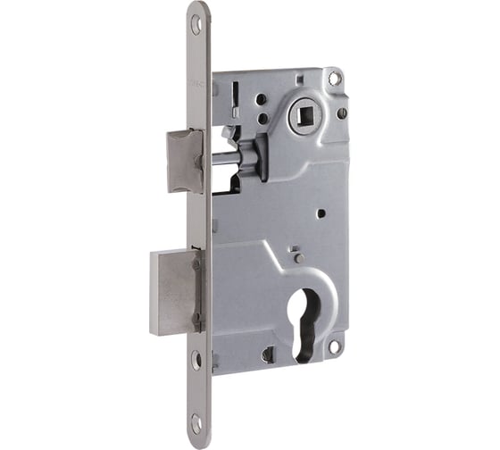 Изображение товара Врезной дверной замок НОРА-М 25-85 матовый никель 18346