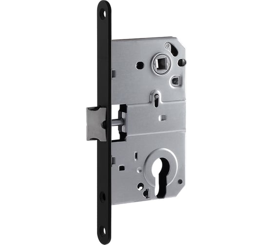 Изображение товара Врезной дверной замок НОРА-М М25-85 черный 18585