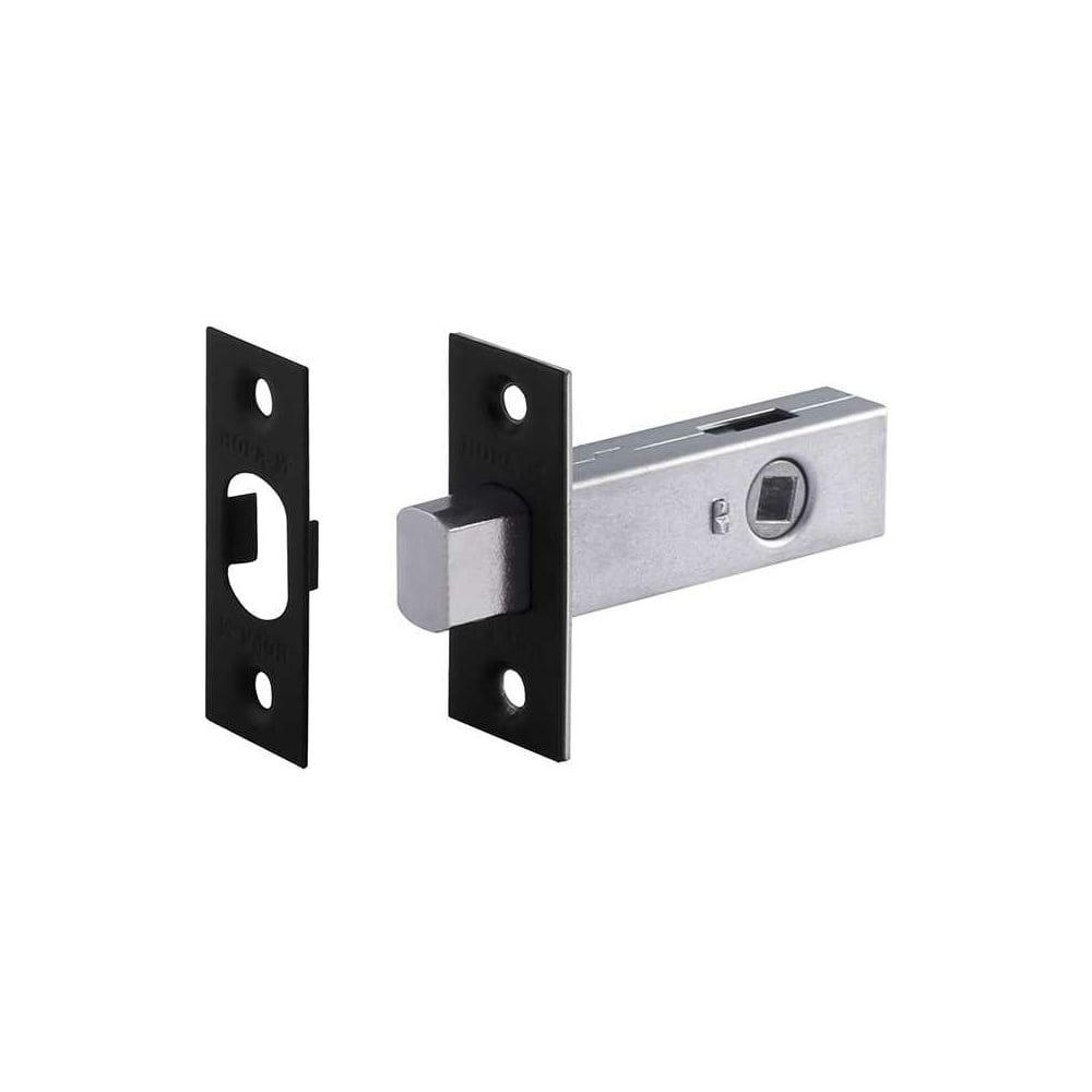 Изображение товара Врезная межкомнатная задвижка НОРА-М З-45 черный цвет для дверей