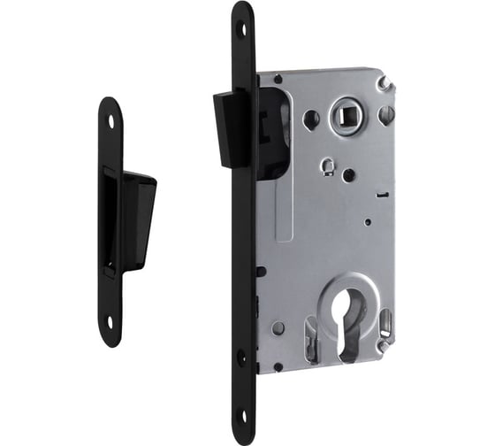 Изображение товара Врезной магнитный замок НОРА-М 25М-85 черный 18525