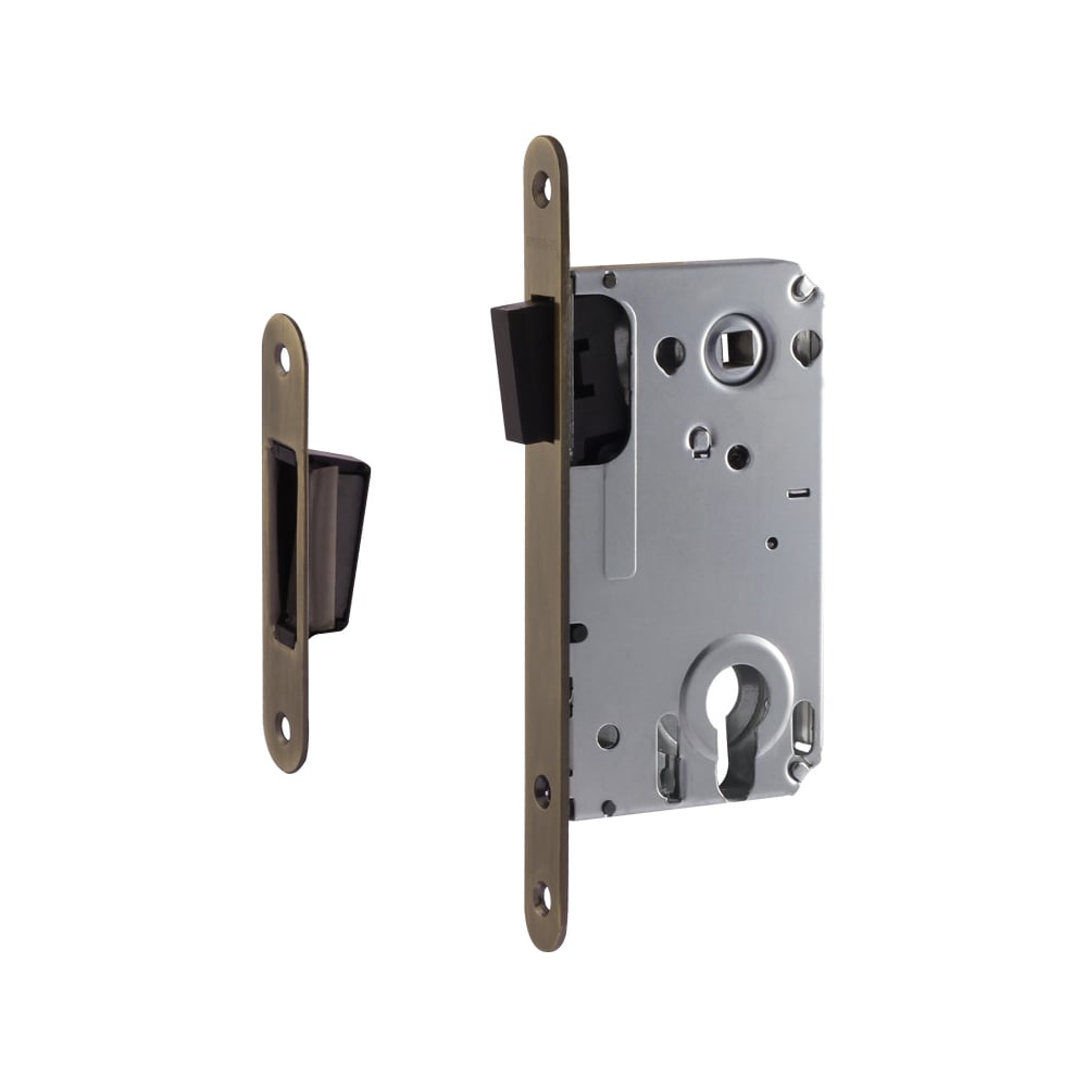 Изображение товара Врезной магнитный замок НОРА-М 25М-85 старая бронза для деревянных дверей