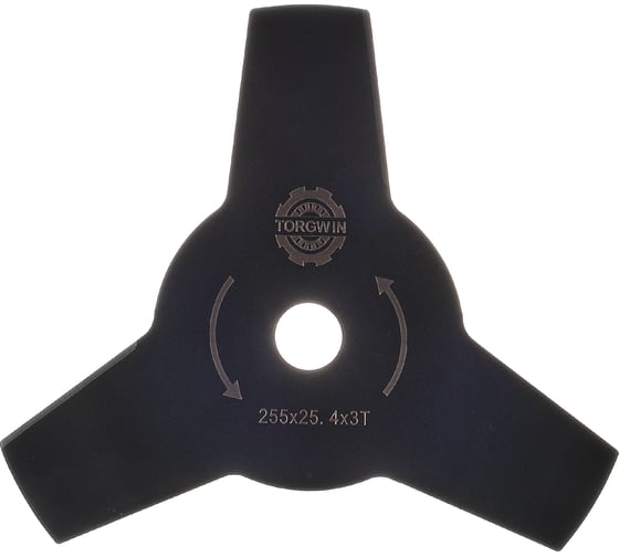 Изображение товара Диск нож для триммера TGS 255х1.25х25.4 мм, 3 лопасти TORGWIN S37244