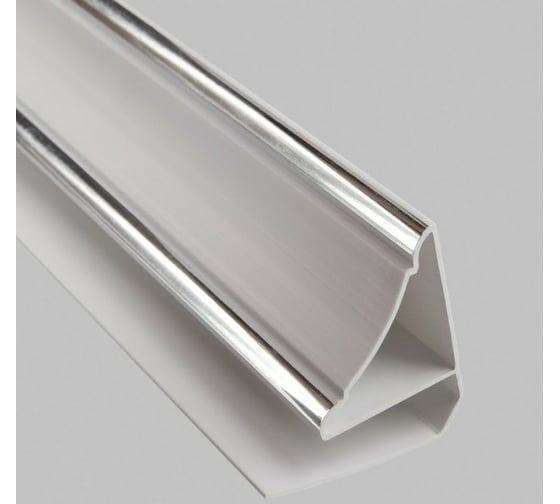 Изображение товара Потолочный плинтус Центурион Софитто хром ПВХ 3,0 м 58739
