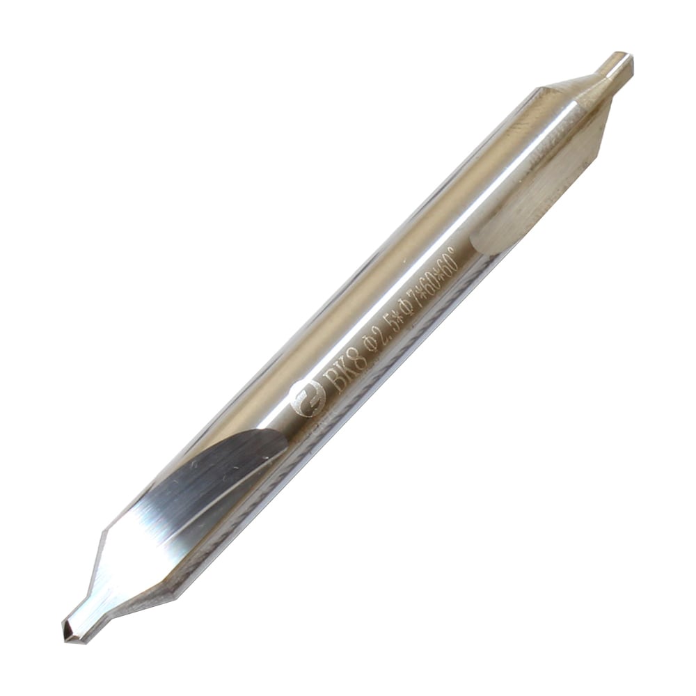 Изображение товара Сверло центровочное 2.5x50 мм ВК8, тип А, цельное, двустороннее CNIC 40820