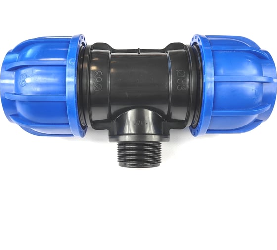 Изображение товара Тройник ПНД переходной 63хНР 1 1/2"х63 Boutte 1649458