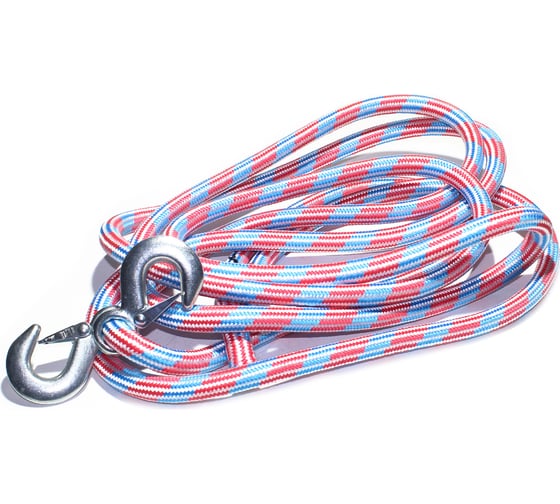 Изображение товара Буксировочный трос ООО ТПК Сигма веревочный, 5 тонн, 2 крюка, пакет В11