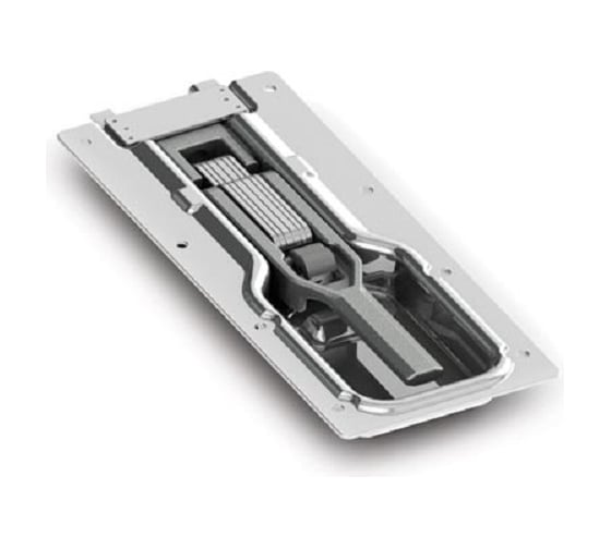 Изображение товара Врезной замок борта Nevpa, оцинкованный 153-02-02-015