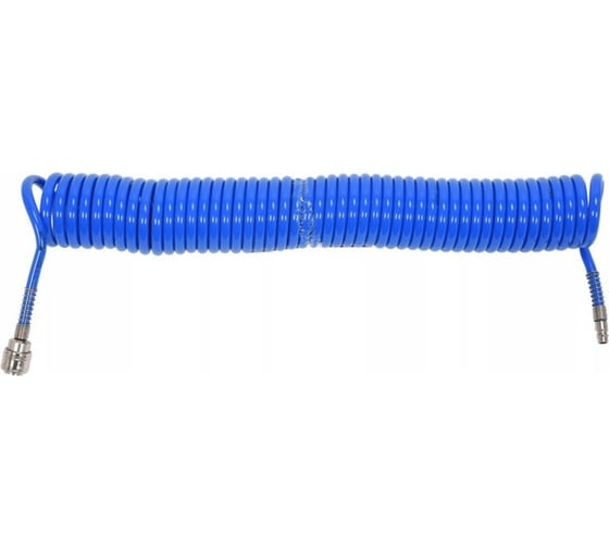 Изображение товара Шланг спиральный PU с быстросъёмным соединением 6.5x10 мм, 10 м YATO YT-24205