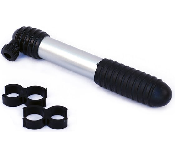 Изображение товара Насос JOY KIE HP-1 пластик, телескоп, авто/вело переходник, бело-черный H000010741