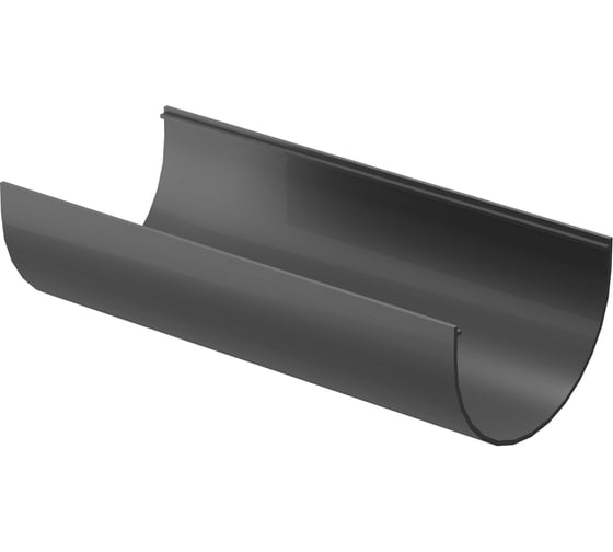 Изображение товара Водосточный желоб DOCKE Dcke STANDARD (120 мм; 2 м; серый 7024) PVTP-1045