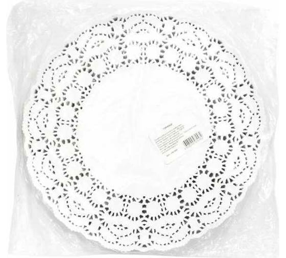 Изображение товара Ажурная бумажная салфетка AVIORA круглая, 28 см, 250 шт/уп 104-060