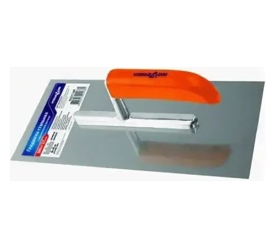 Изображение товара Гладилка Управдом нержавеющая, прямая, с деревянной ручкой, 280x130 мм 4100001476