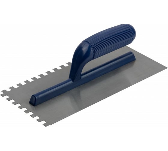 Изображение товара Зубчатая гладилка Управдом нержавеющая, с деревянной ручкой, 280x130 мм 4100001477