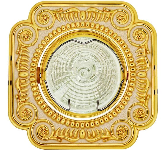 Изображение товара Встраиваемый светильник De Fran MR16 золото+белый (SD-117 GWH), SD-117 GWH