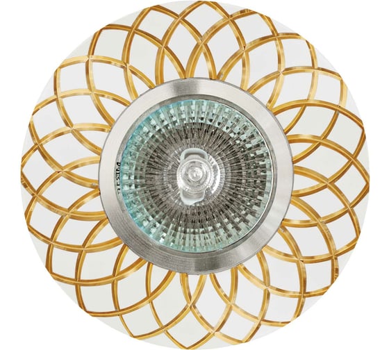 Изображение товара Встраиваемый светильник De Fran MR16 золото+белый, FT 9955 GDWH