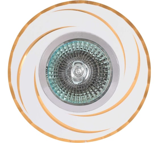 Изображение товара Встраиваемый светильник De Fran MR16 золото+белый, FT 9956 GDWH