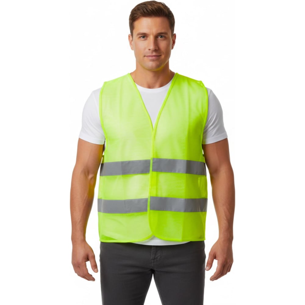 Изображение товара Сигнальный светоотражающий жилет Partex Эконом лимонный 3XL для безопасности