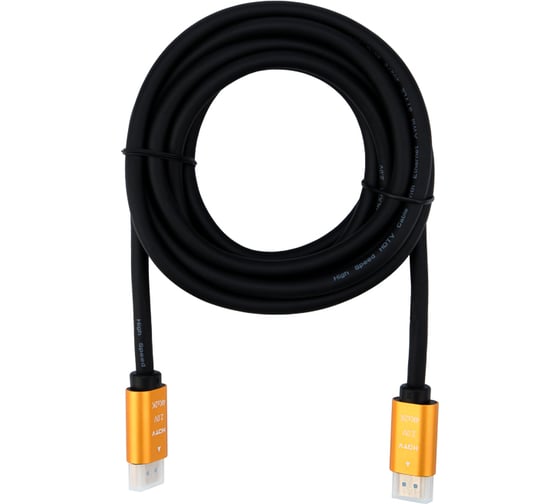 Изображение товара Кабель HDMI 2.0 REXANT Gold, 4К 60Hz, 3 метра 17-6105