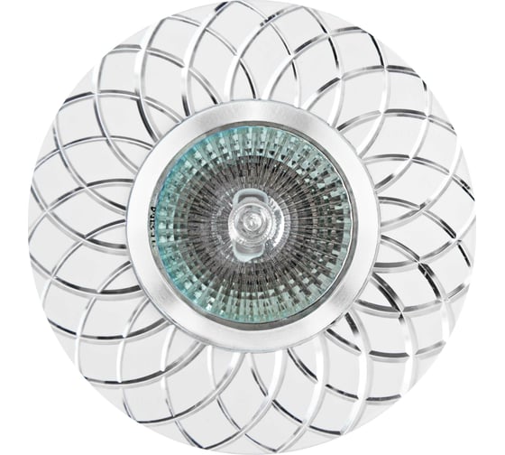 Изображение товара Встраиваемый светильник De Fran MR16 серебро+белый, FT 9955 SLWH