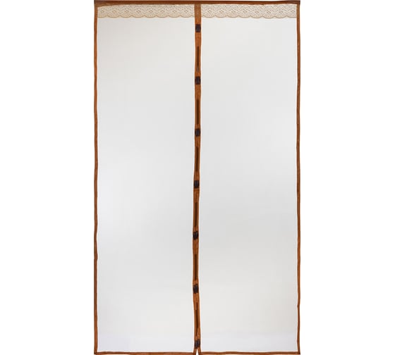 Изображение товара Антимоскитная сетка Рыжий кот Капутомоскито 120х210 см, на магнитах Птички, коричневая 103728