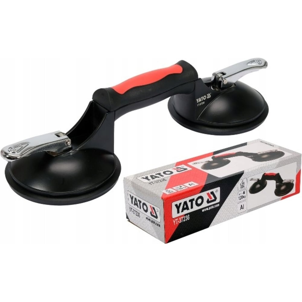 Изображение товара Держатель-присоска для стекол YATO 2x125мм YT-37236 профессиональный держатель