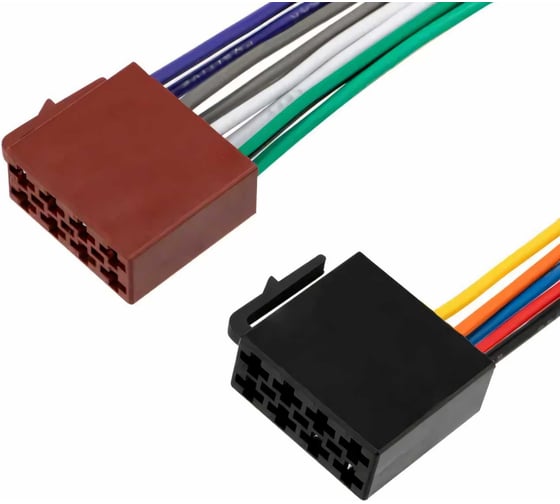 Изображение товара Разъем для автомагнитолы REXANT Евро ISO, 2 гнезда 06-0127-C