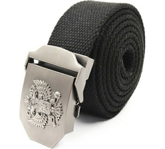Изображение товара Ремень Следопыт Герб, 1400x36 мм, текстиль, черный PF-BE-03